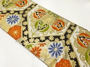 アンティーク　花亀甲織出し袋帯（材料）